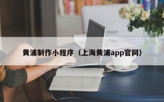 兴安盟黄浦制作小程序（上海黄浦app官网）